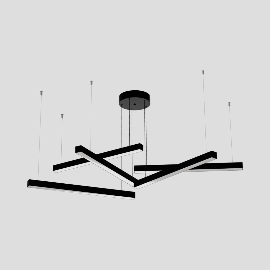 Pendente Montare Linear Plus Quíntuplo 34,5 watts 600x35x35mm 39860