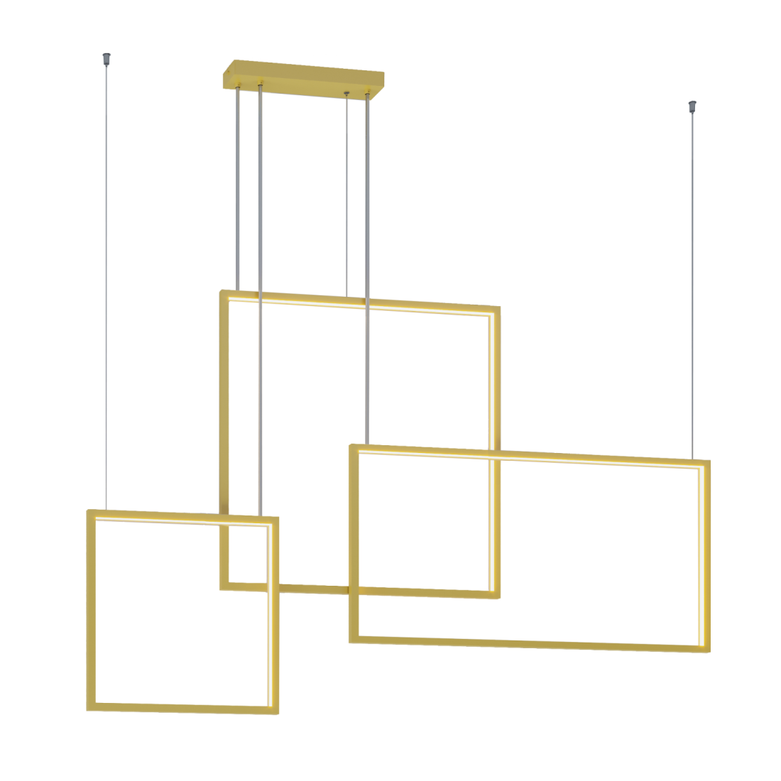 Pendente Montare Quadra Conjunto 73,6 watts 400/600/800mm 28610