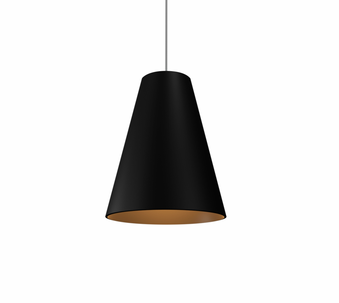 Pendente Accord Cônico Madeira 1L E27 Ø270x330mm 1483