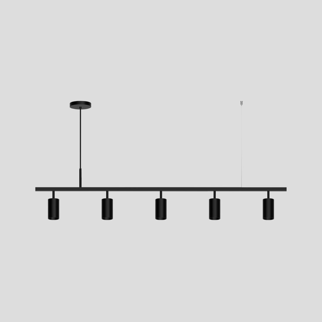 Pendente Montare Atria 5L Mini Dicroica MR11 1400x100x150mm 309140