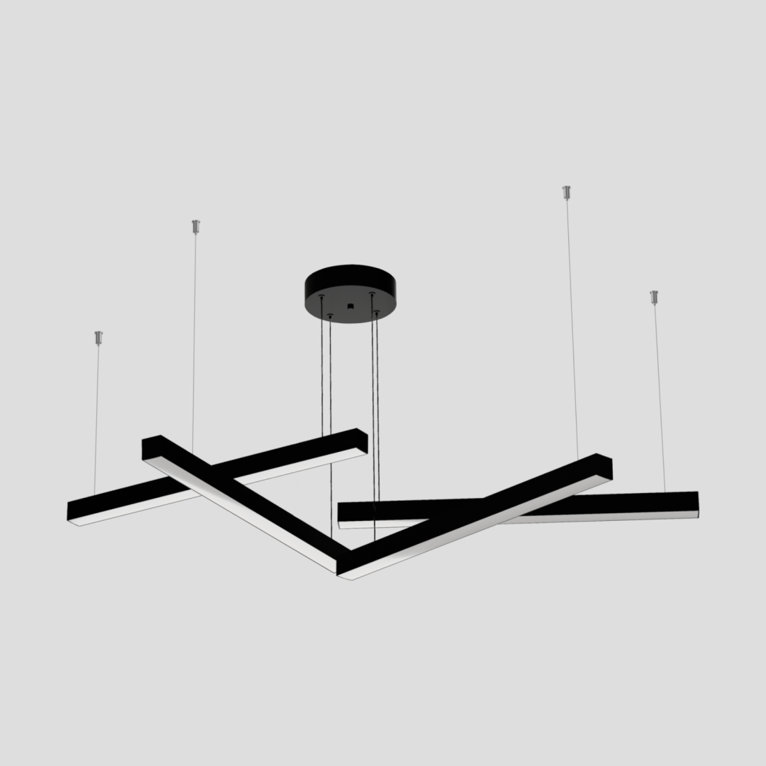 Pendente Montare Linear Plus Quadruplo 36,8 watts 800x35x35mm 39780