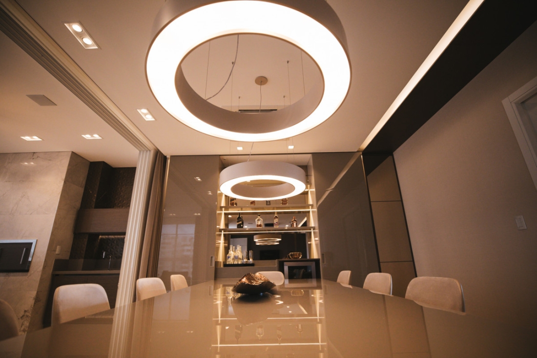 Pendente Accord Anel Cilíndrico LED 28 Watts 2700K Bivolt Ø600x135mm 1285