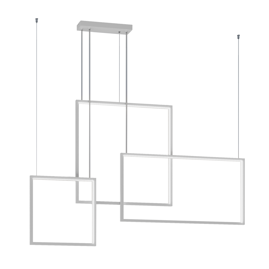 Pendente Montare Quadra Conjunto 73,6 watts 400/600/800mm 28610