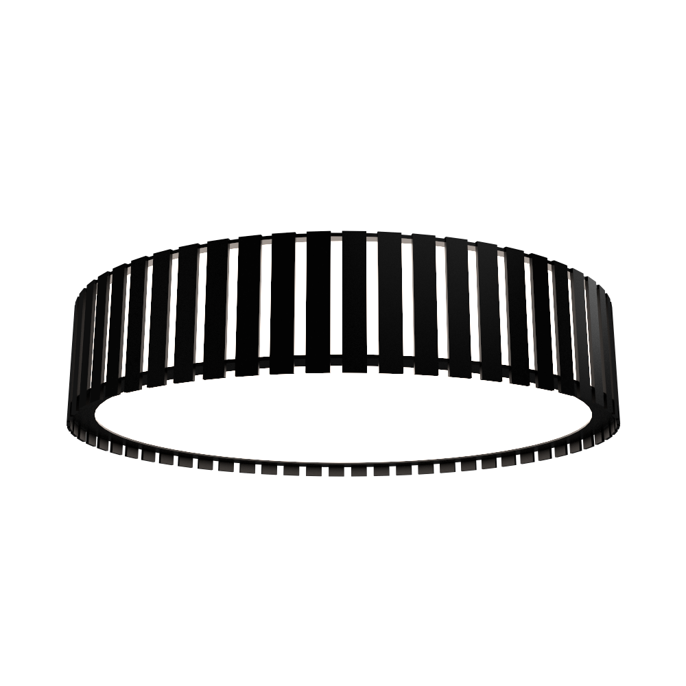 Plafon Accord Cilíndrico Ripado 21 watts 2700K Bivolt Ø500x150mm 5033LED