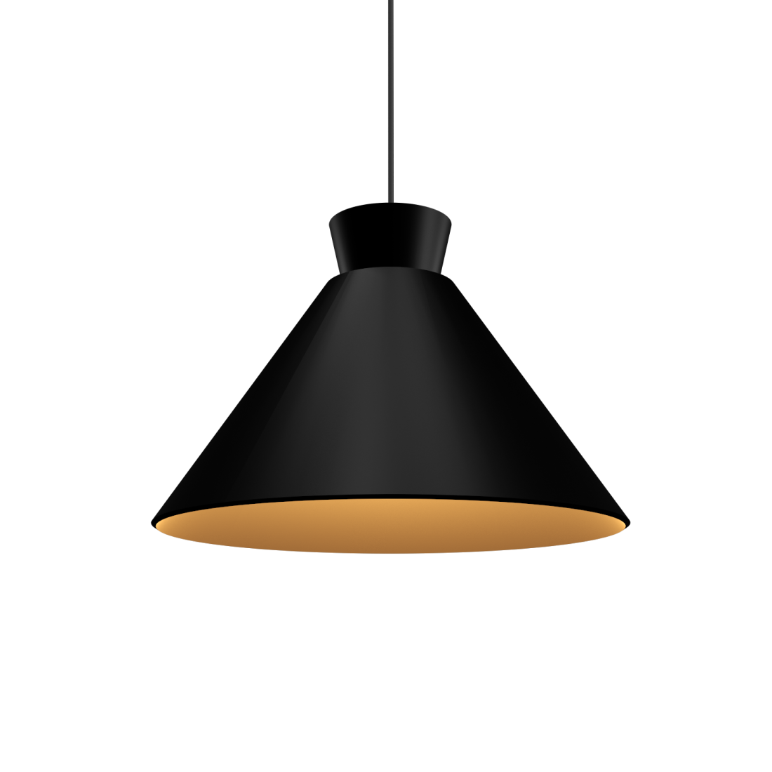 Pendente Accord Cônico Madeira 1L E27 Ø400x280mm 1474