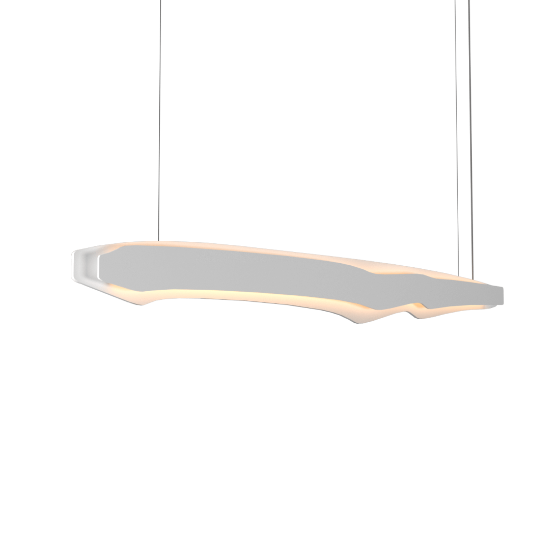 Pendente Accord Horizon Retangular 46 Watts 2700K Bivolt 1000x90x195mm 1470LED