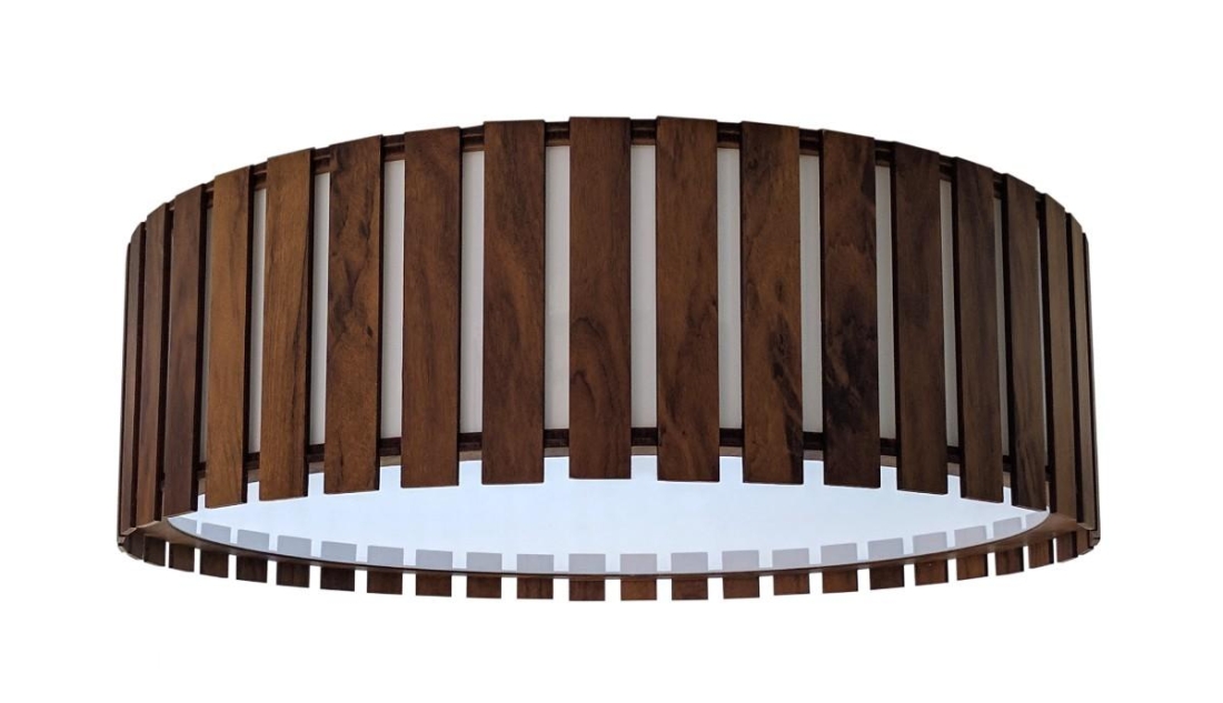 Plafon Accord Cilíndrico Ripado 23 watts 2700K Bivolt Ø600x150mm 5034LED