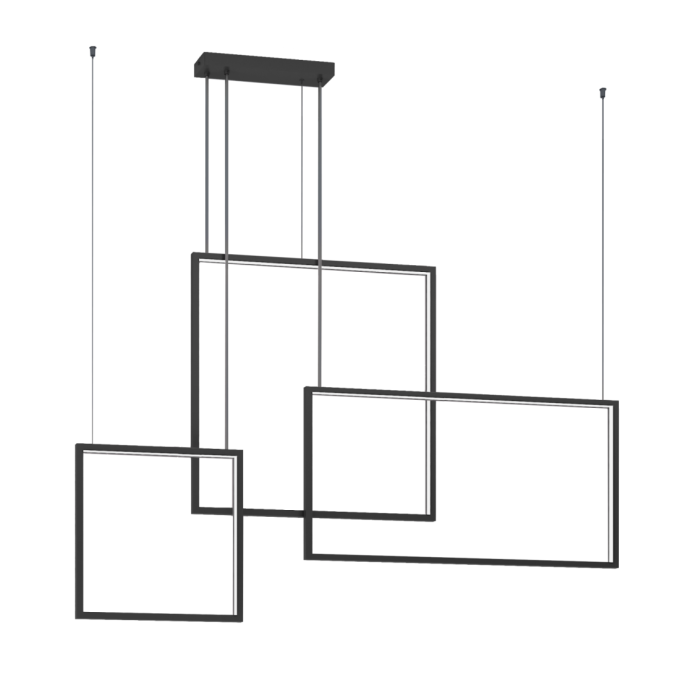 Pendente Montare Quadra Conjunto 73,6 watts 400/600/800mm 28610