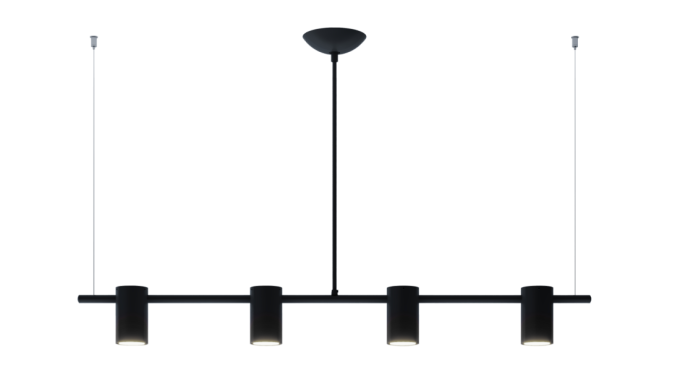 Pendente Montare Apus 4L Dicroica MR16 1000x100x150mm 303100