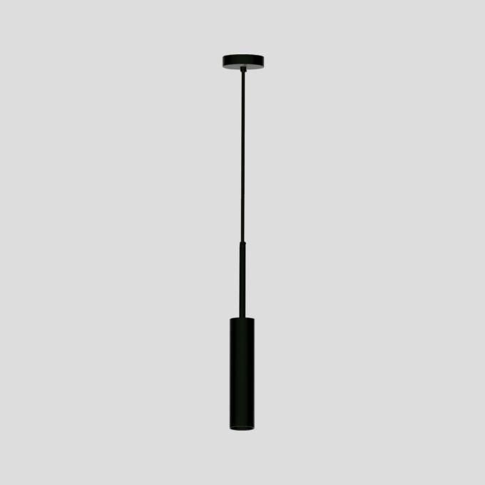 Pendente Montare Round Slim 100mm 1L Mini Dicroica MR11 Ø50x250mm 66325