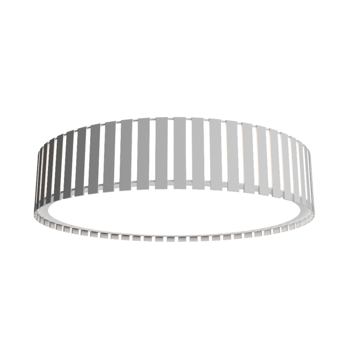 Plafon Accord Cilíndrico Ripado 21 watts 2700K Bivolt Ø500x150mm 5033LED