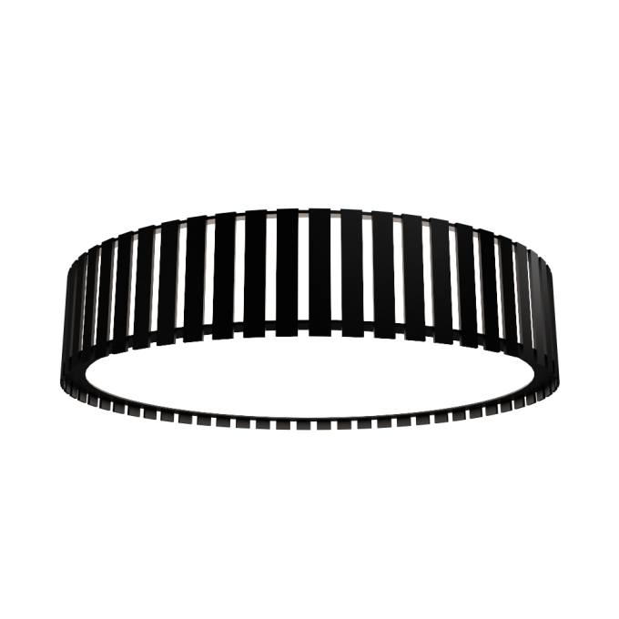Plafon Accord Cilíndrico Ripado 23 watts 2700K Bivolt Ø600x150mm 5034LED
