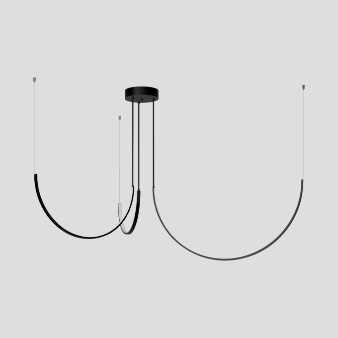 Pendente Montare Luna Conjunto 43,5 watts 1000/800/600mm 383100