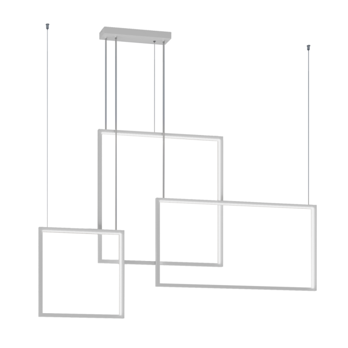Pendente Montare Quadra Conjunto 73,6 watts 400/600/800mm 28610