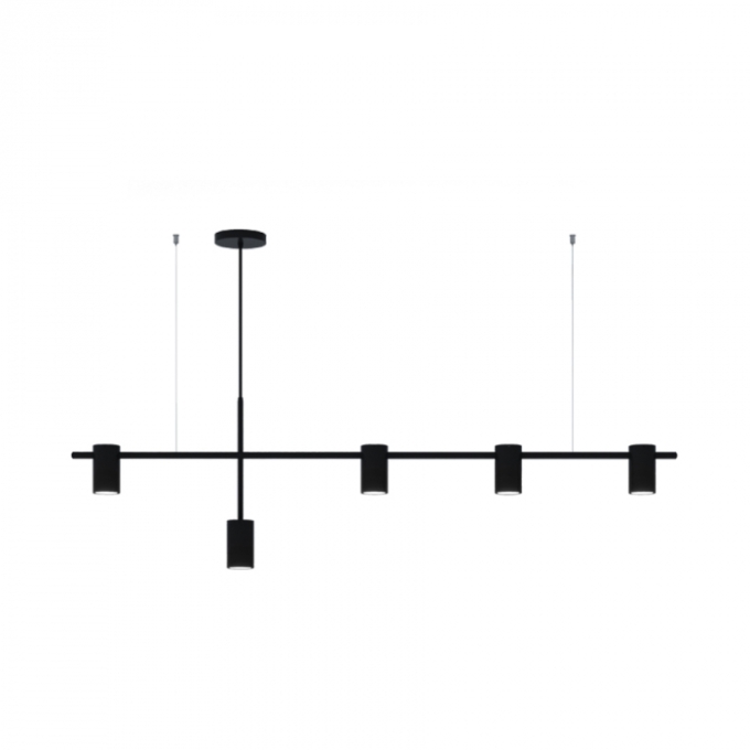 Pendente Montare Jade 4+1 5L Dicroica MR16 1400x100x400mm 313140