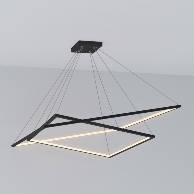 Pendente Montare Vega Led Interno 65 watts 800/600mm 33186