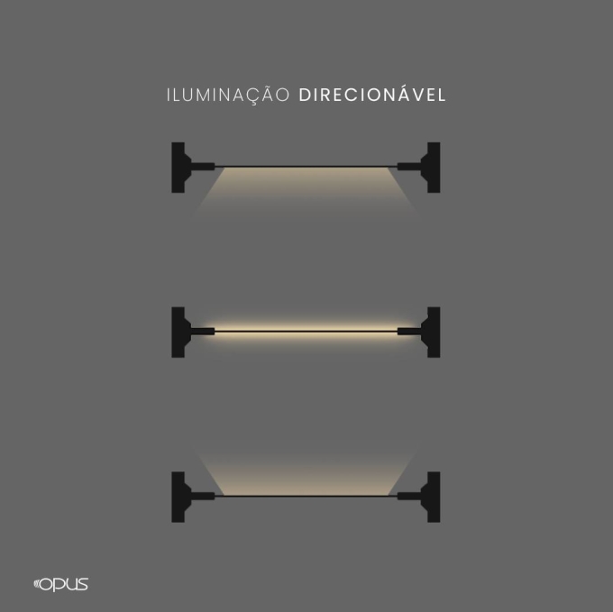 Perfil Opus LED Highline Preto 5 metros OPS 83762