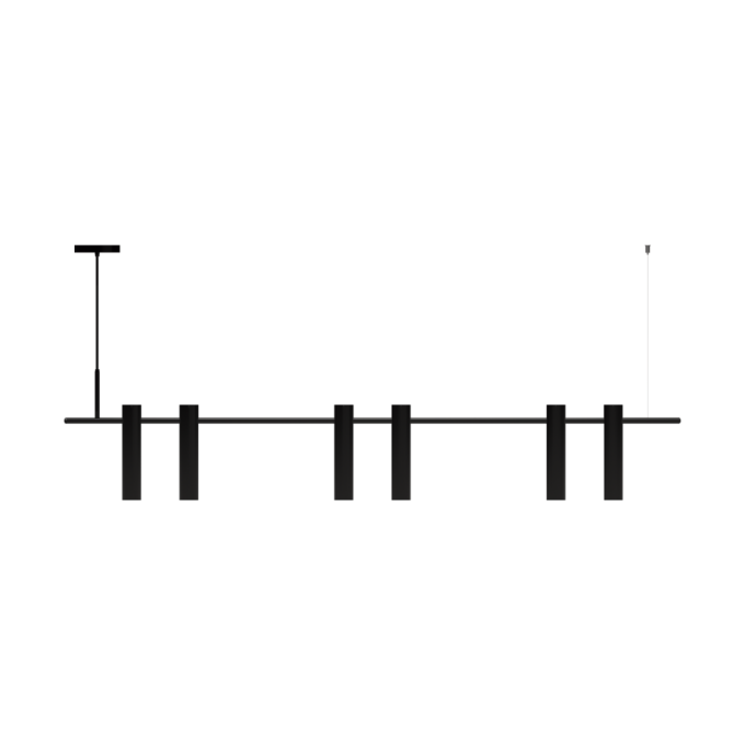 Pendente Montare Cetus 6L Mini Dicroica MR11 1600x100x250mm 317160