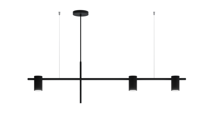 Pendente Montare Jade 3L Dicroica MR16 1200x100x300mm 310120