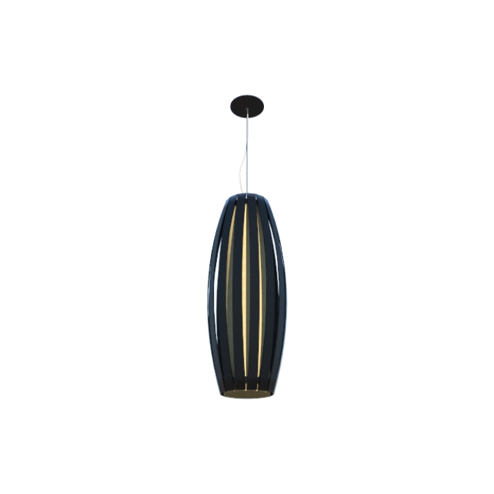 Pendente Fox Lustres Madeira Barril 1L E27 Ø300x1020mm A91