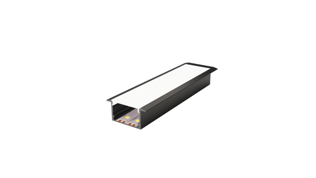 Perfil Embutido Sob Medida MK Iluminação 32,5x15mm (Somente Perfil) ALP19