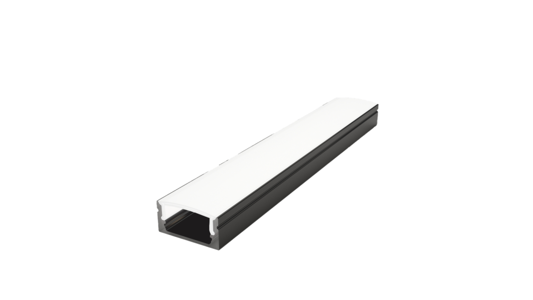 Perfil Sobrepor Sob Medida MK Iluminação 17x8mm (Somente Perfil) ALP02