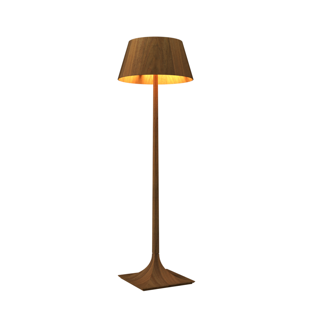 Coluna Accord Nostalgia Cúpula Madeira 1L E27 Ø560x1800mm 3044