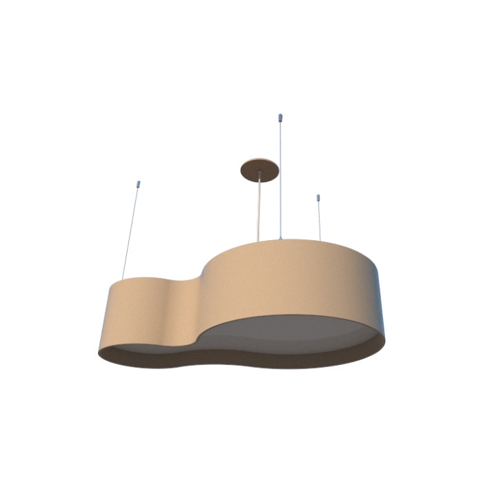 Pendente Fox Lustres Madeira Semi Cilíndrico 5L E27 210x840x520mm 520