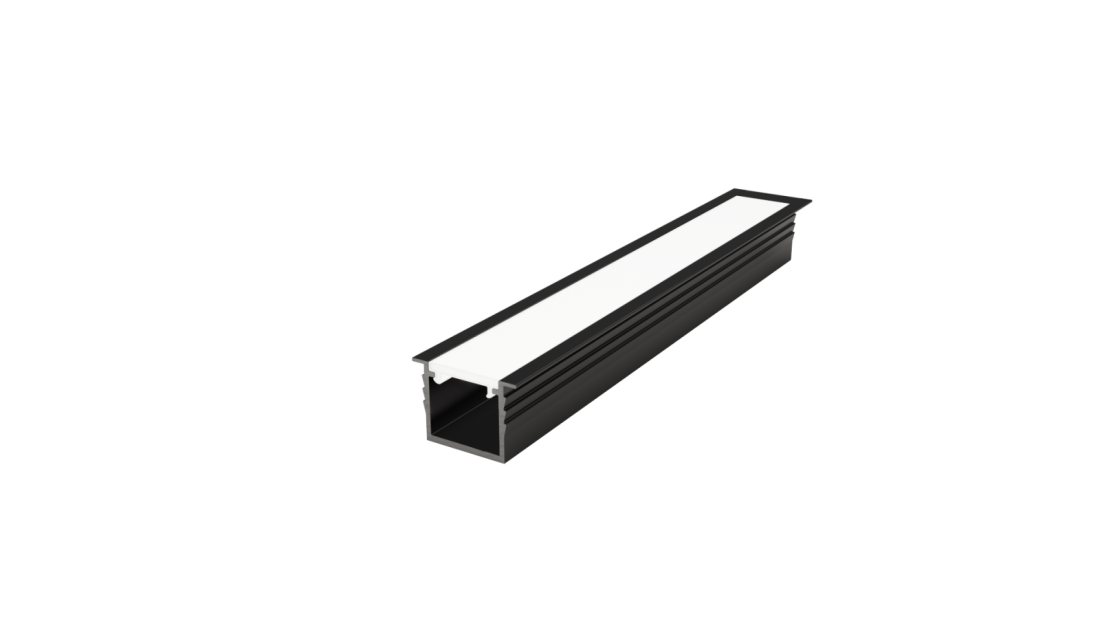 Perfil Embutido Sob Medida MK Iluminação Slim 16,9x11,8mm (Somente Perfil) ALP15