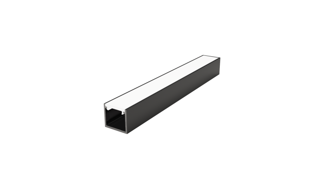 Perfil Sobrepor Sob Medida MK Iluminação Slim 12,9x11,8mm (Somente Perfil) ALP16