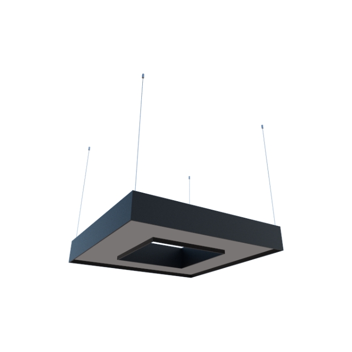 Pendente Fox Lustres Madeira Clean 4L E27 500x500x150mm 810