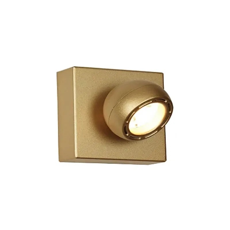 Arandela Starlux Akis Ouro Fosco 5 watts 2700K Bivolt Ø100x120mm KZ009WMG