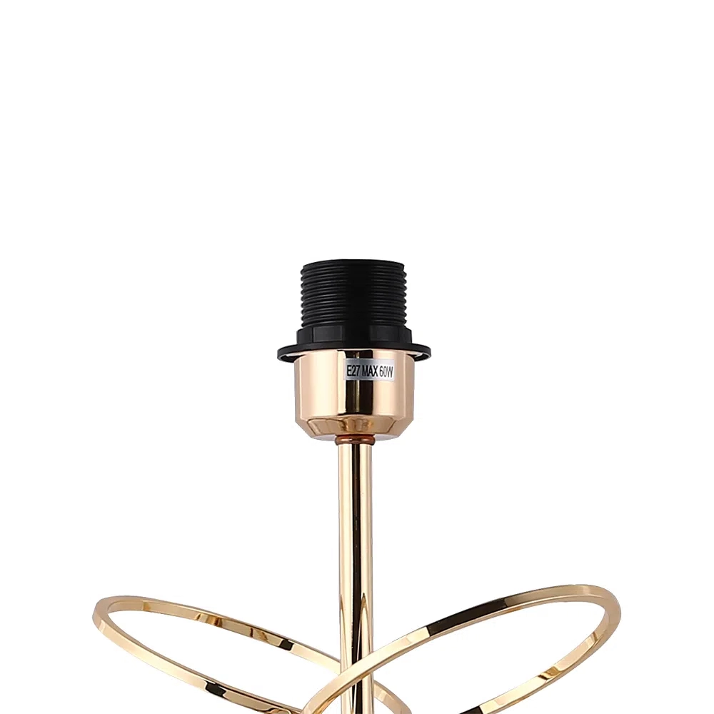 Base para Abajur Bella Veneto Dourado 1L E27 Ø130x540mm MI003 (Sem Cúpula)