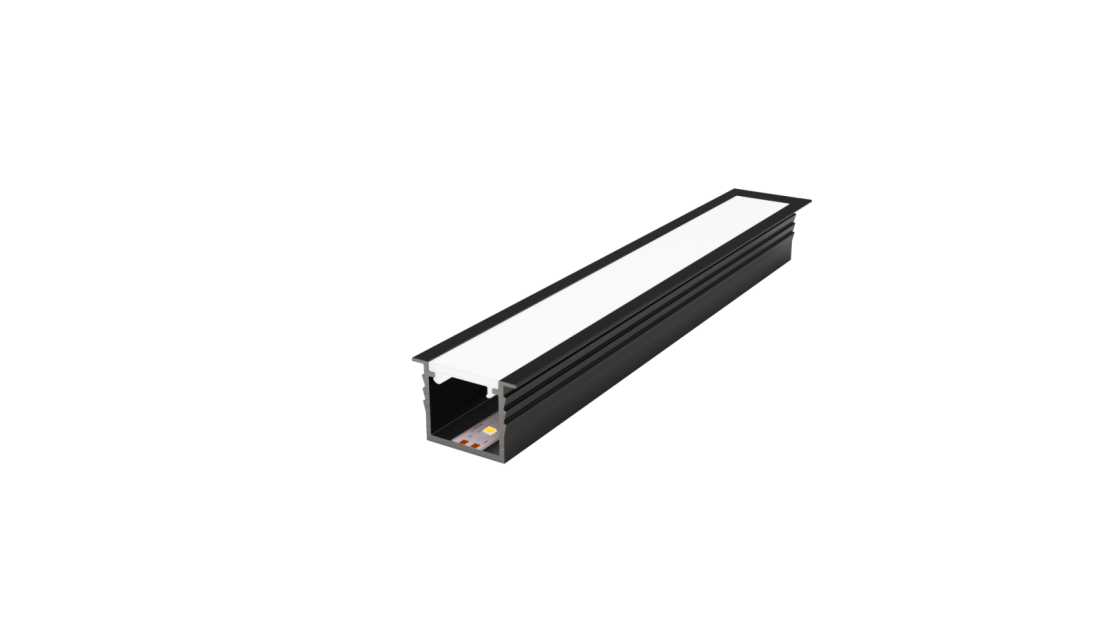Perfil Embutido Sob Medida MK Iluminação Slim 16,9x11,8mm (Somente Perfil) ALP15