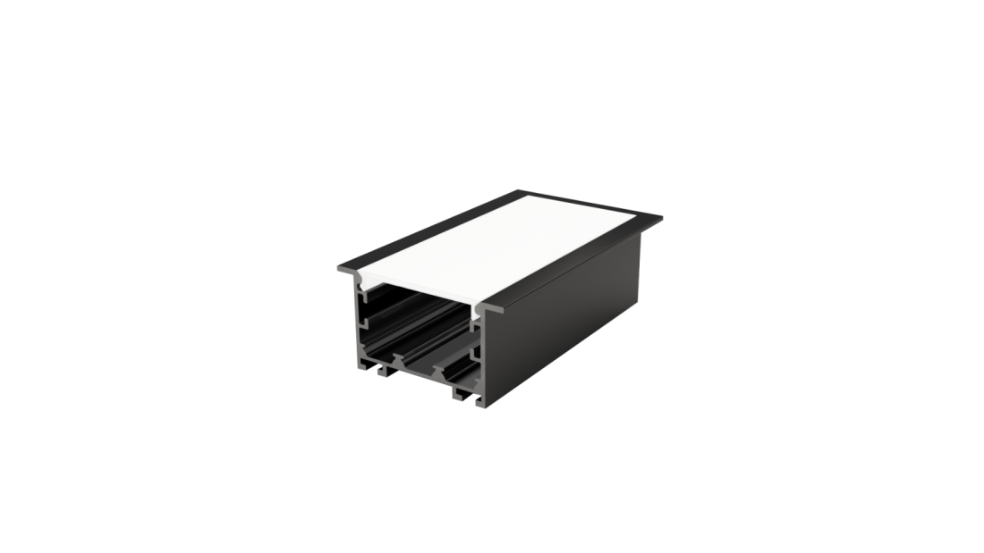 Perfil Embutido Sob Medida MK Iluminação 63x34,1mm (Somente Perfil) ALP12