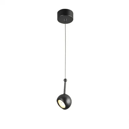 Pendente Starlux Akis Preto Fosco 5 watts 2700K Bivolt Ø60x120mm KZ009BK