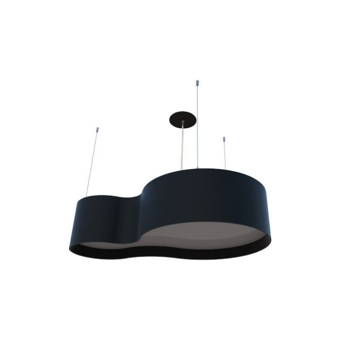 Pendente Fox Lustres Madeira Semi Cilíndrico 5L E27 210x840x520mm 520