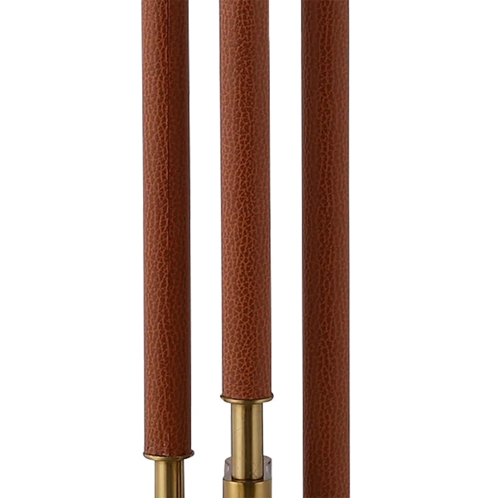 Base para Abajur Bella Veneto Dourado e Caramelo 1L E27 Ø170x585mm MI009 (Sem Cúpula)