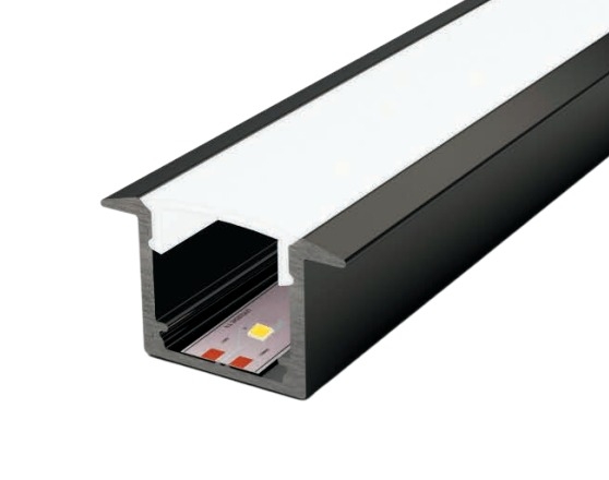 Perfil Embutido Sob Medida MK Iluminação 25x15mm (Somente Perfil) ALP03