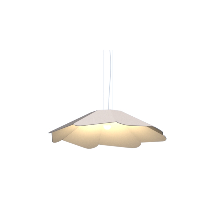 Pendente Fox Lustres Madeira Facetado 1L E27 Ø950x210mm 895