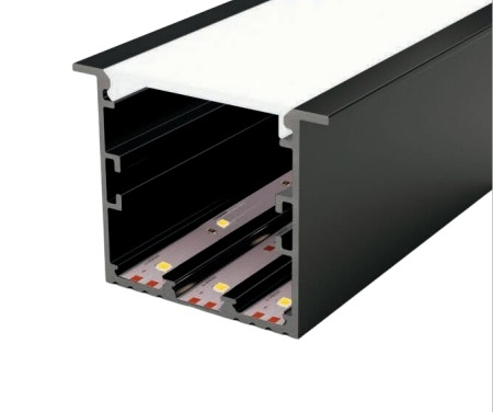 Perfil Embutido Sob Medida MK Iluminação 63x50mm (Somente Perfil) ALP10E