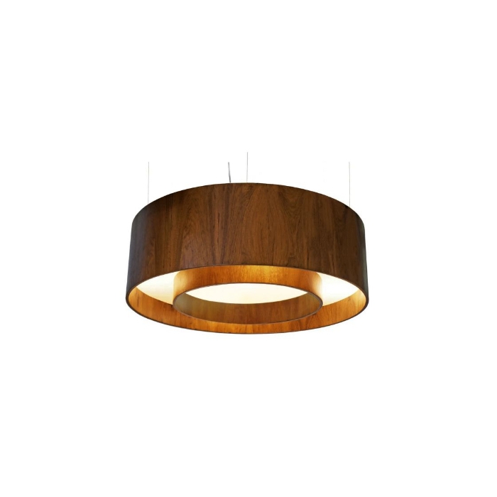 Pendente Fox Lustres Madeira Cilíndrico 6L E27 Ø800x210mm 610