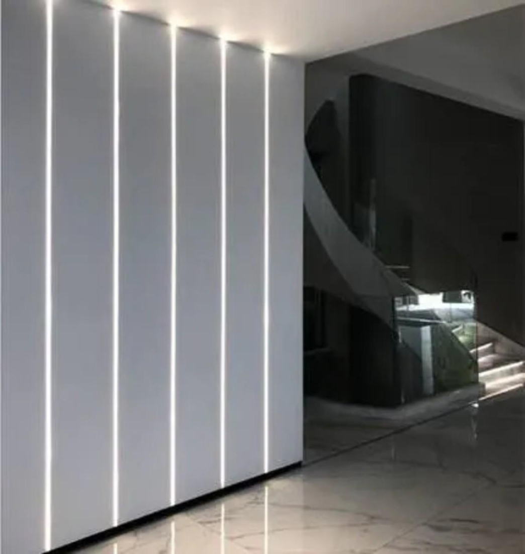 Perfil Embutido Sob Medida MK Iluminação 25x19mm (Somente Perfil) ALP03M