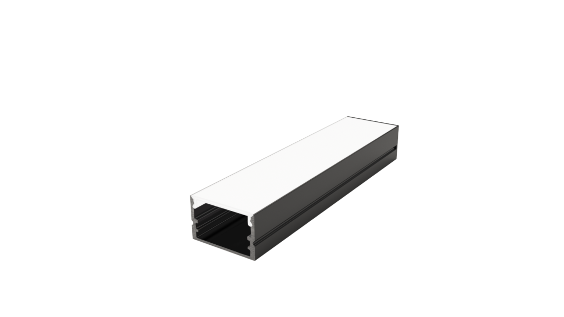 Perfil Sobrepor Sob Medida MK Iluminação 24,1x15mm (Somente Perfil) ALP20