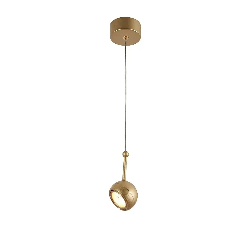 Pendente Starlux Akis Ouro Fosco 5 watts 2700K Bivolt Ø60x120mm KZ009MG