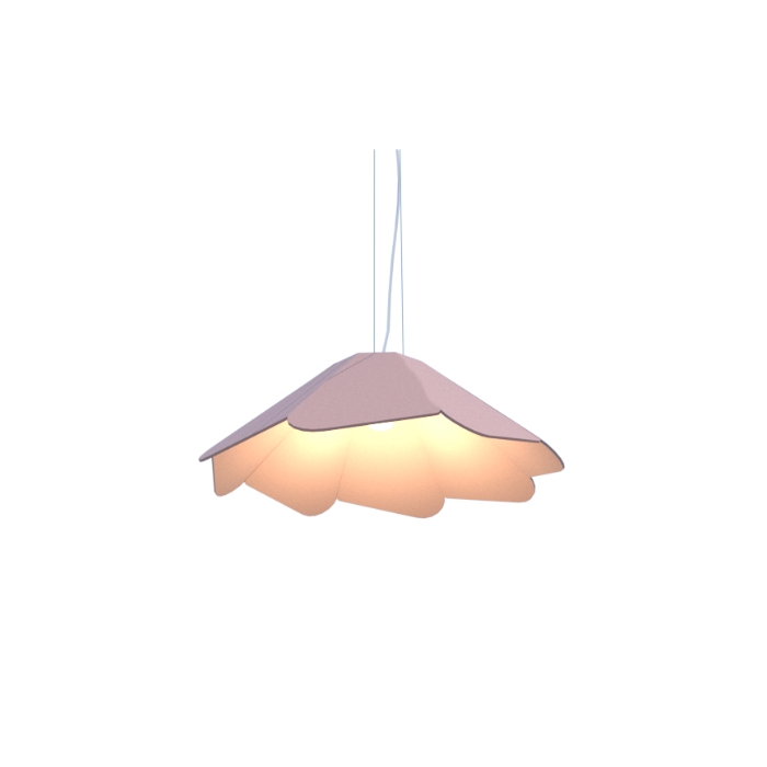 Pendente Fox Lustres Madeira Facetado 1L E27 Ø580x210mm 894