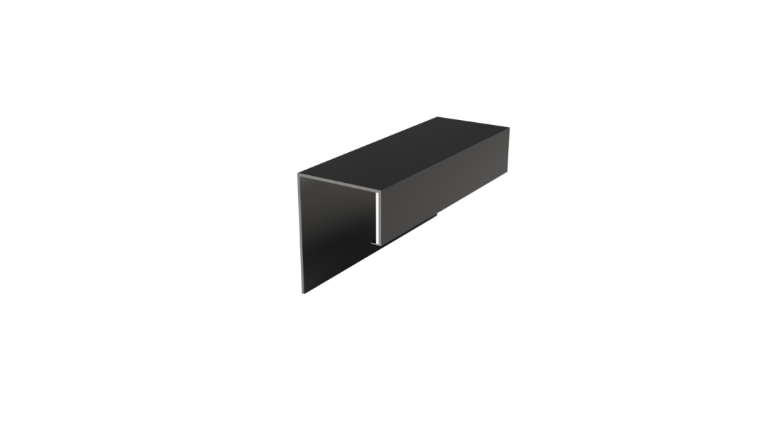 Perfil Sobrepor Sob Medida MK Iluminação para Rodapé 20x30x50mm (Somente Perfil) ALP14
