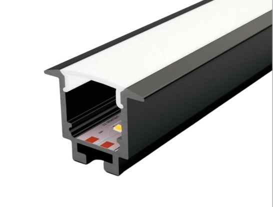 Perfil Embutido Sob Medida MK Iluminação 25x19mm (Somente Perfil) ALP03M