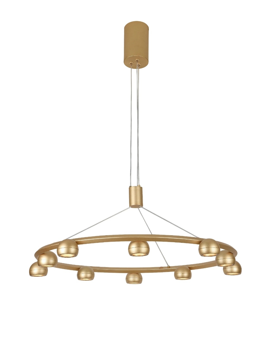 Pendente Starlux Akis Ouro Fosco 50 watts 2700K Bivolt Ø810mm KZ00981MG