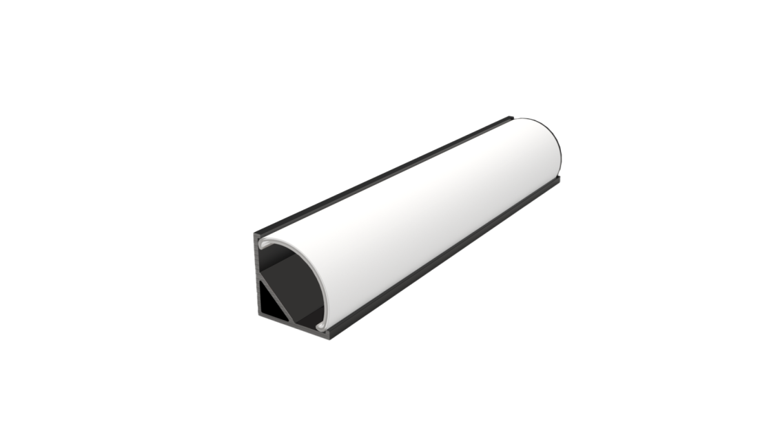 Perfil Sobrepor de Canto Sob Medida MK Iluminação 16x16mm (Somente Perfil) ALP06

